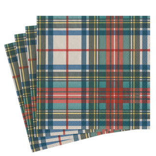 Caspari Dress Stewart Tartan Napkin Luncheon 16220L