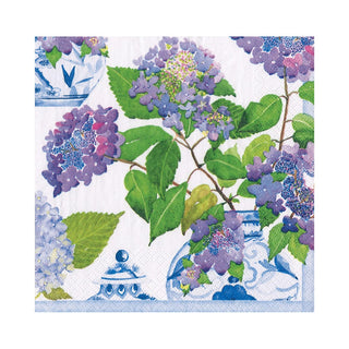 Caspari Hydrangeas And Porcelain Napkin Luncheon 16400L