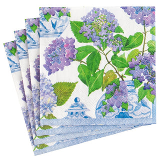 Caspari Hydrangeas And Porcelain Napkin Luncheon 16400L