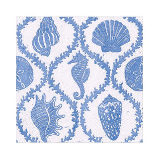Caspari Seychelles Blue Napkin Luncheon 16432L