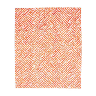 Caspari Fretwork Orange Guest Towel - package of 15 16452G