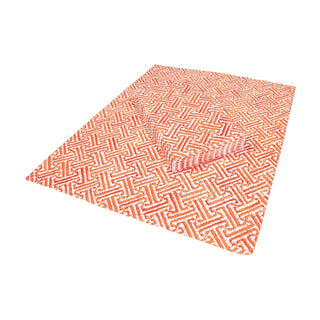 Caspari Fretwork Orange Guest Towel - package of 15 16452G