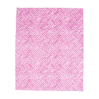 Caspari Fretwork Fuchsia Guest Towel - package of 15 16453G