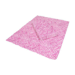 Caspari Fretwork Fuchsia Guest Towel - package of 15 16453G
