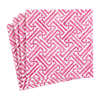 Caspari Fretwork Fuchsia Napkin Luncheon 16453L