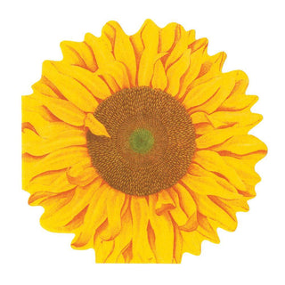 Caspari Girasol--Die-Cut Paper Linen Napkin Airlaid Luncheon D-Cut 15 In 16490LGDC