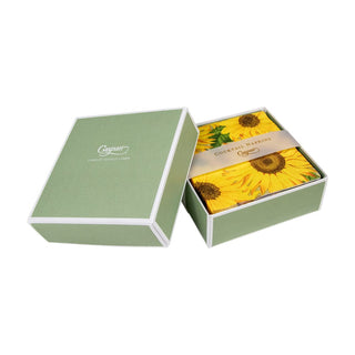 Caspari Sunflowers  Napkin Box Cocktail - 40 per box 16520B