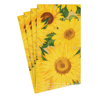 Caspari Sunflowers Guest Towel 16520G