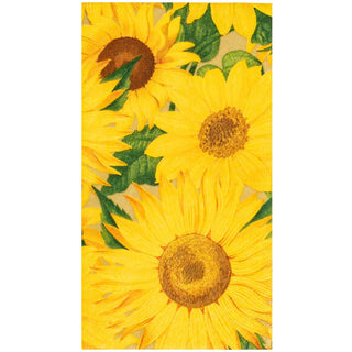 Caspari Sunflowers Guest Towel 16520G