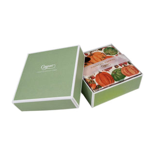 Caspari Pumpkin Field White  Napkin Box Cocktail - 40 per box 16550B