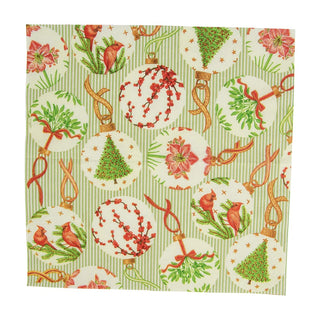 Caspari Botanical Ornaments Napkin Cocktail 16650C