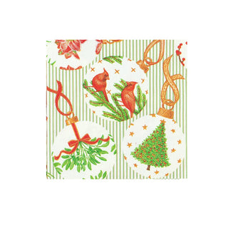 Caspari Botanical Ornaments Napkin Cocktail 16650C