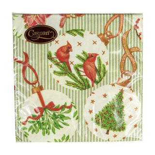 Caspari Botanical Ornaments Napkin Cocktail 16650C