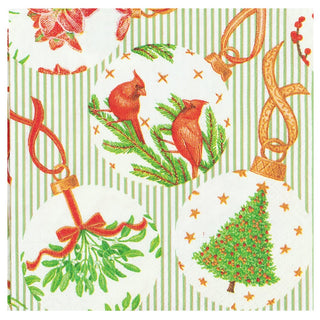 Caspari Botanical Ornaments Napkin Dinner 16650D