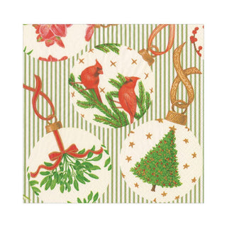 Caspari Botanical Ornaments Napkin Luncheon 16650L