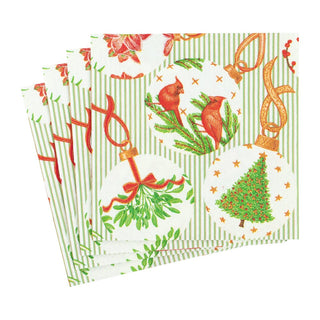 Caspari Botanical Ornaments Napkin Luncheon 16650L