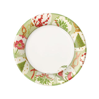 Caspari Botanical Ornaments Salad/Dessert Plates 16650SP