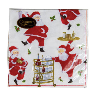 Caspari Cocktails With Santas Napkin Cocktail 16671C