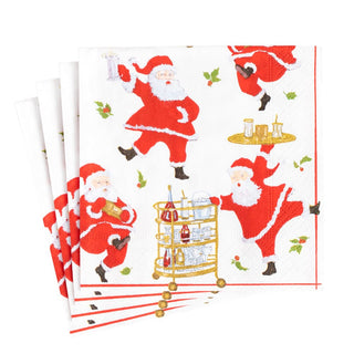 Caspari Cocktails With Santas Napkin Cocktail 16671C
