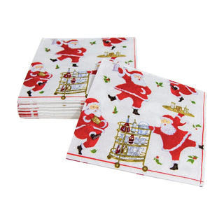 Caspari Cocktails With Santas Napkin Cocktail 16671C