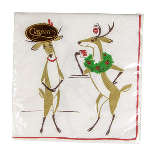 Caspari Mistletoe Meets Toddy Napkin Cocktail 16730C