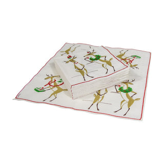 Caspari Mistletoe Meets Toddy Napkin Cocktail 16730C