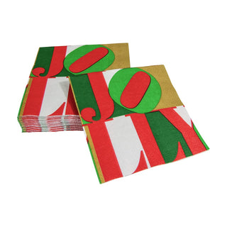 Caspari Holly Jolly Napkin Cocktail 16740C