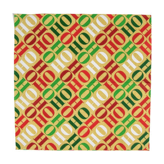 Caspari Ho Ho Ho Gold Napkin Cocktail 16751C