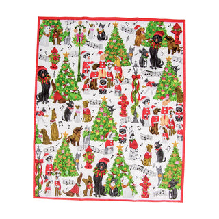 Caroling Pets Guest Towel