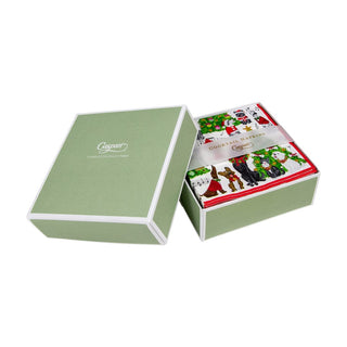 Caspari Caroling Pets  Napkin Box Cocktail - 40 per box 16770B