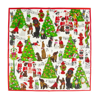 Caspari Caroling Pets Napkin Luncheon 16770L