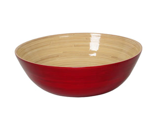Albert L Punkt Copy of Shallow Lacquered Bamboo Bowl in Red - 1 Each 16790
