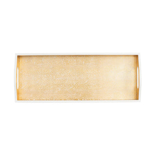 Caspari Pebble Gold Lacquer Bar Tray-20X8 16790LQBAR