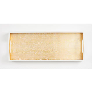 Caspari Pebble Gold Lacquer Bar Tray-20X8 16790LQBAR