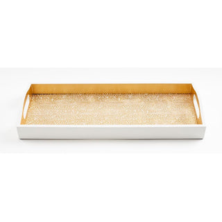 Caspari Pebble Gold Lacquer Bar Tray-20X8 16790LQBAR