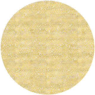 Caspari Pebble Gold Ttop Placemat Lacquer-Round 15 Inch 16790LQPMRND