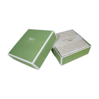 Caspari Pebble Grey-Paper Linen Napkin Box Cocktail-Airlaid 16791B