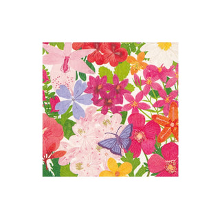 Caspari Halsted Floral Napkin Cocktail 16820C