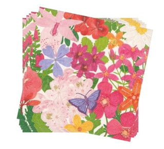 Caspari Halsted Floral Paper Dinner Napkins - 20 Per Package 16820D
