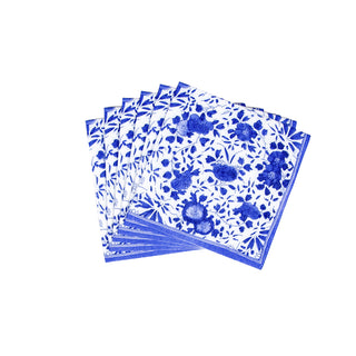 Delft Blue  Napkin Box Cocktail - 40 per box