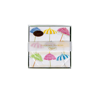 Caspari Beach Umbrellas  Napkin Box Cocktail - 40 per box 16910B