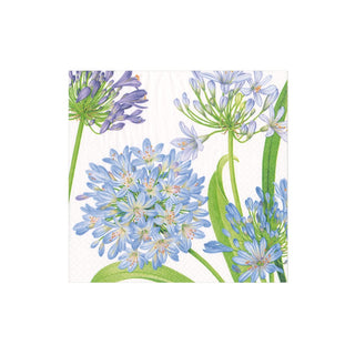 Caspari Agapanthus Garden Napkin Cocktail 16920C