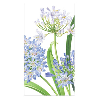 Caspari Agapanthus Garden Guest Towel 16920G