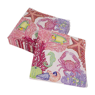 Caspari Under The Sea Napkin Cocktail 17060C