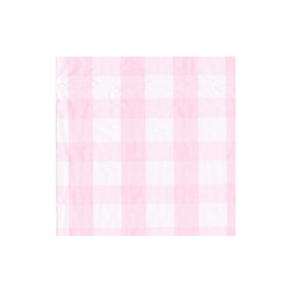 Caspari Gingham Pink Napkin Cocktail 17073C