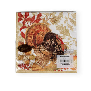 Caspari Woodland Turkey Napkin Luncheon 17110L