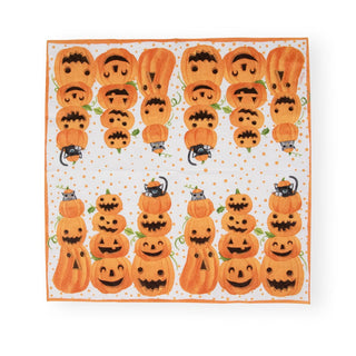 Caspari Jack O'lanterns Paper Luncheon Napkins - 20 Per Package 17120L