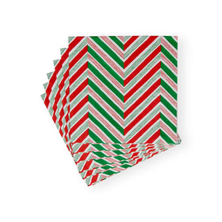Caspari Candy Cane Stripes Napkin Luncheon 17130L