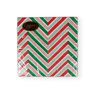 Caspari Candy Cane Stripes Paper Luncheon Napkins - 20 Per Package 17130L