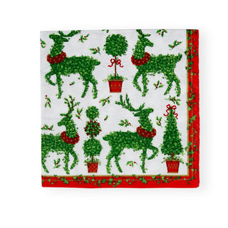 Caspari Animal Topiaries Paper Luncheon Napkins - 20 Per Package 17200L